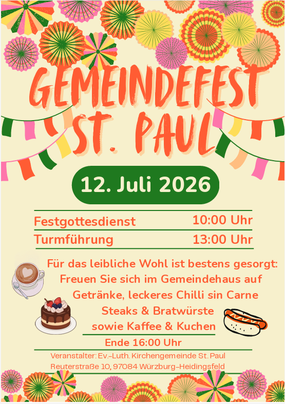 Gemeindefest 2026 St. Paul