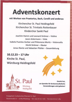 Adventskonzert am 10. Dezember 2023